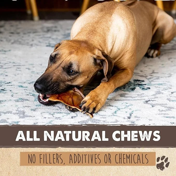 Mighty Paw Half Pig Ears for Dogs - All Natural Single Ingredient Pig Ear Treat - Better Than Rawhide Snacks for Puppies a...