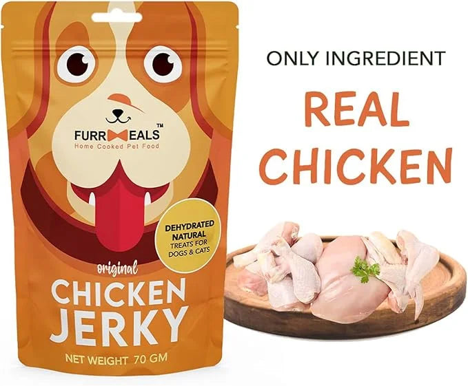 Original Chicken Jerky | High Protein Low Fat | Natural Treat for Dogs & Cats | Zero Preservative Human Grade Dog Treat | ...