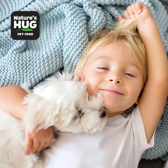 Nature's HUG Vegan Dry Dog Food for Puppies & Small Breeds, 5 lb. Bag, Chicken Flavor Plant-Based Protein Vegetarian Kibbl...