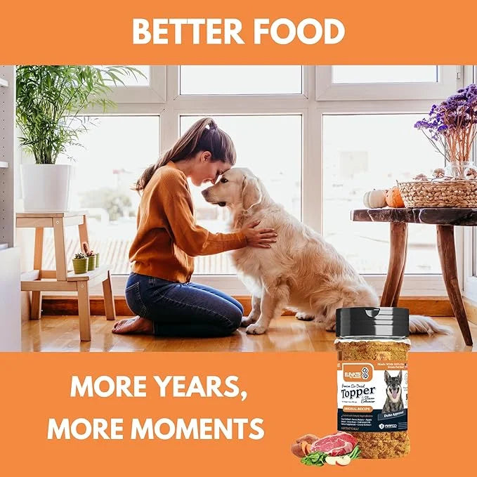 100% Human Grade - Dog Food Toppers for Picky Eaters - Air Dried, All Natural, USA Grass Fed Beef - Limited Ingredient, Gr...