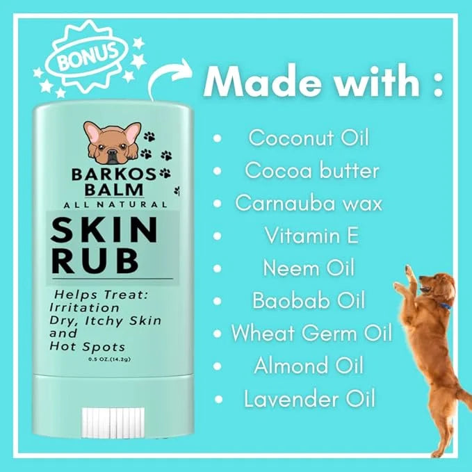 Tear Stain Wipes + Skin Balm For Dogs | Bulldog, French Bulldog, Pug, English Bulldog | Cleans & Soothes Tear Stains, Wrin...