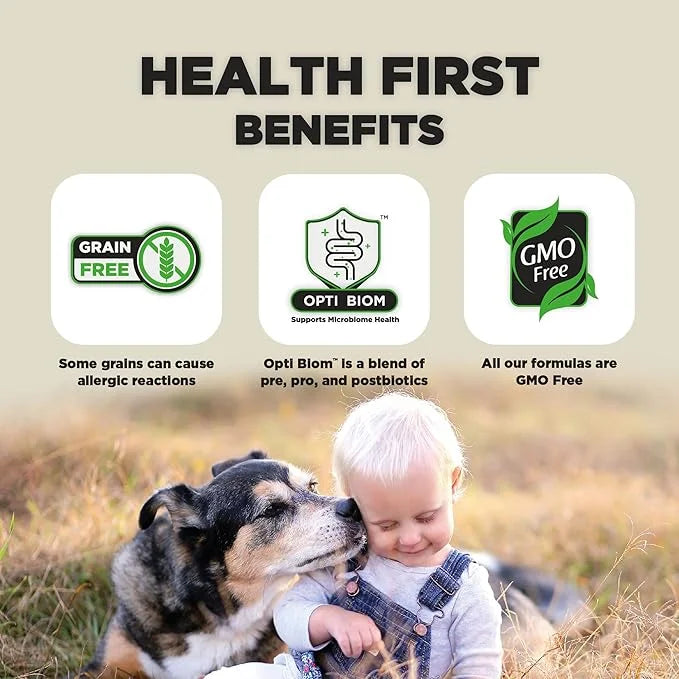 Nature's HUG Dry Dog Food, for Senior-Medium & Large Breeds, 20 lb. Bag, Chicken Flavor Plant-Based Protein Vegetarian Kib...