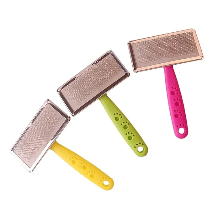 Mipcase 3pcs Pet Comb Hair Tool Tool Cleaning Tool Pet Brush Dog Slicker Brush Self Cleaning Dog Combs for Grooming Stainl...