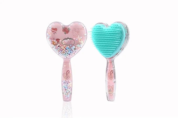 Heart-Shaped Puppy Brush , Soft Dog Brush - Gentle Grooming Brush for Small Dogs, Perfect for Yorkie, Shih Tzu, Maltipoo ,...