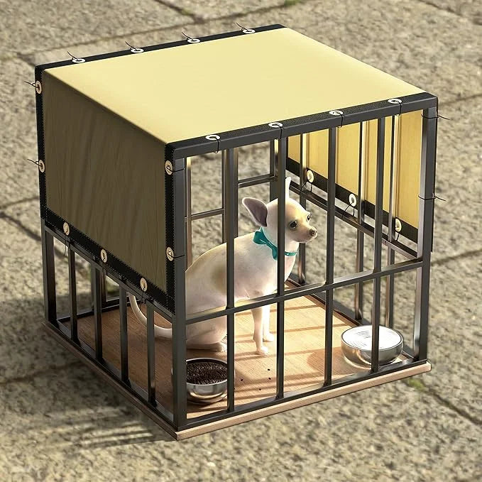 ColourTree 3' x 9' SandBeige Custom Size Shade Cloth with Grommets - 90% Sunblock, Durable Mesh Fabric Tarp for Dog Kennel...