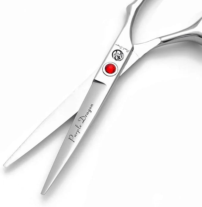 Purple Dragon 4“/5"/5.5"/6"/6.5"/7"/7.5"/8"/9"/10" Sharp Edge Salon Hair Cutting Shears - Pet/Dog Grooming Scissors with B...