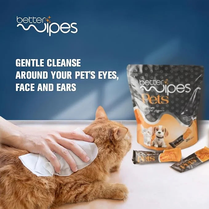 Pets - Extra Thick Pet Wipes for Dogs & Cats | Ultra Soft Dog Wipes for Paws, Face, Ears & Body | Hypoallergenic, Alcohol-...