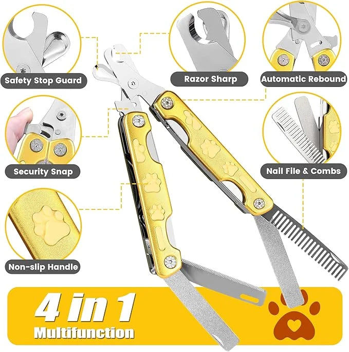 Heavy Duty Dog Nail Clippers for Thick Nail 【Cut Nails Like Butter】, Quite Sharp Pet Nail Clippers for Large Dogs, Easy & ...