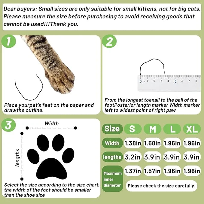 4 PCS Cat Mittens to Prevent Scratching,Mesh Breathable Cat Shoes,Adjustable Cats Anti Scratch Gloves,Suitable for Cats Wh...