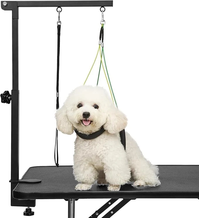 Breeze Touch Dog Grooming Table Arm with Clamp 32in, Pet Dog Grooming Table for Small Dogs at Home Foldable, Cat Dog Groom...