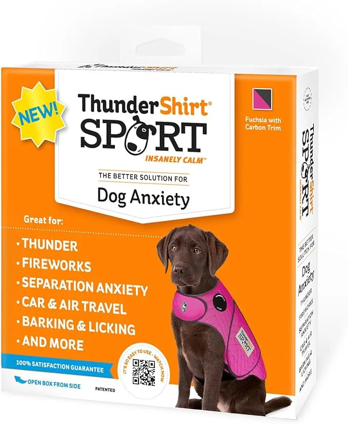 ThunderShirt for Dogs, Small, Fuchsia Sport - Dog Anxiety Relief Calming Vest - Product Image