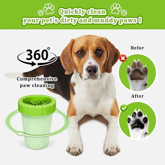 Qianruida Dog Paw Cleaner Cup, Soft Silicone, Portable, Easy to Clean, Removes Mud and Dirt, Grooming Accessory for Home, ...