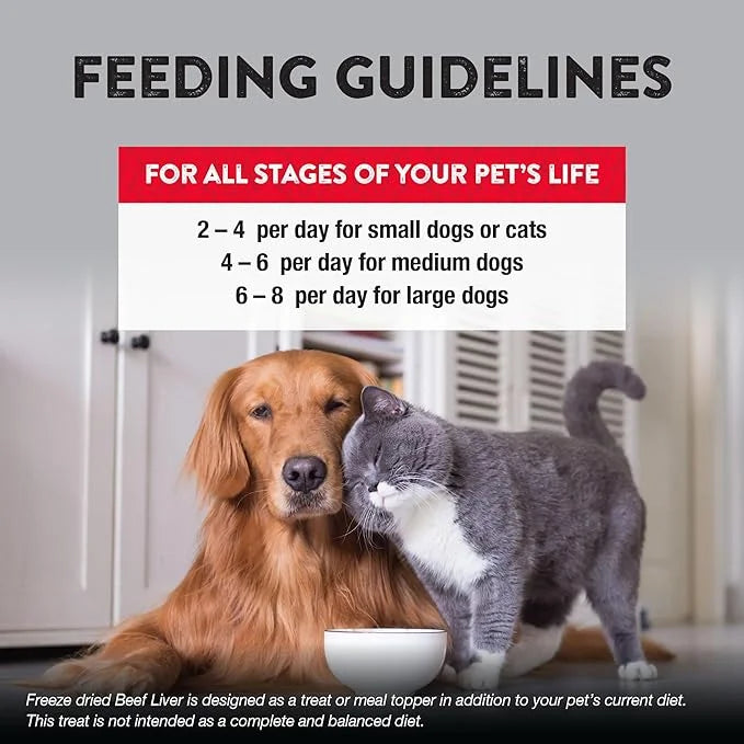Northwest Naturals Raw Rewards Freeze-Dried Beef Liver Treats for Dogs and Cats - Bite-Sized Pieces - Healthy, 1 Ingredien...