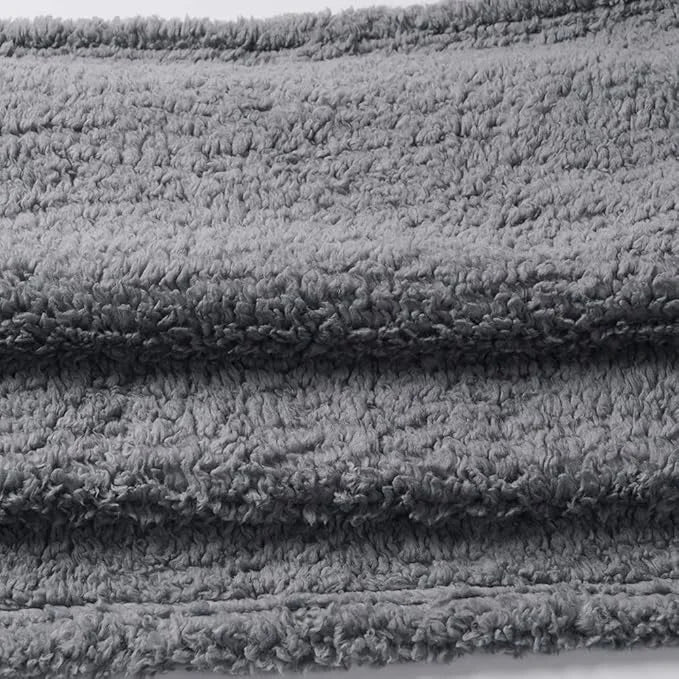 1 Pack 3 Calming Blankets Fluffy Premium Fleece Pet Blanket Soft Sherpa Throw for Dog Puppy Cat Beige/Black/Grey Medium (3...