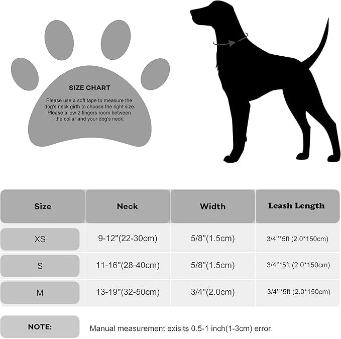 Bling Bow Tie Dog Collar and Leash Set, Cute Black Boy Dog Collar with Bow and 5ft Leash for Small Medium Dogs Daily Walki...
