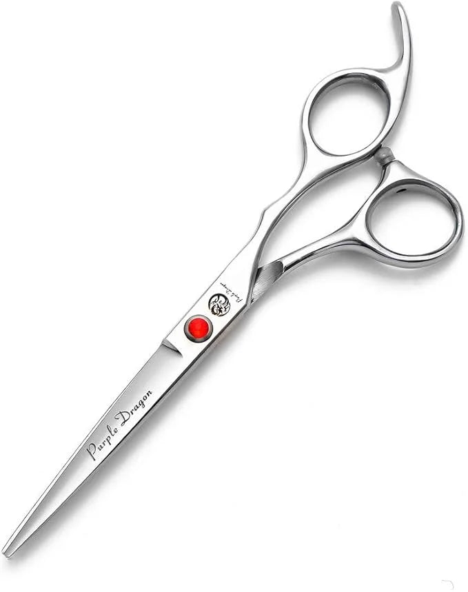 Purple Dragon 4“/5"/5.5"/6"/6.5"/7"/7.5"/8"/9"/10" Sharp Edge Salon Hair Cutting Shears - Pet/Dog Grooming Scissors with B...