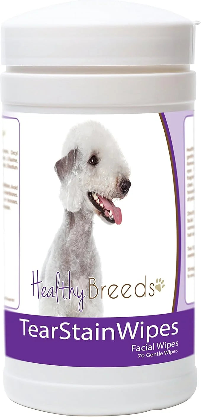 Healthy Breeds Bedlington Terrier Tear Stain Wipes 70 Count - Product Image