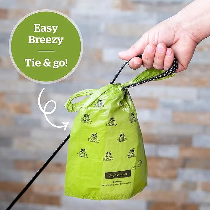 Pogi's 300 Unscented Dog Poop Bags w/Handles and 100 Plant-based Grooming Wipes Bundle - Product Image