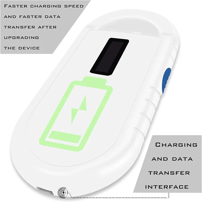 Smoostart Microchip Scanner, 1000 Records Increased Huge Data Storage Upload to PC, Scanning Distance and Speed Increase, ...