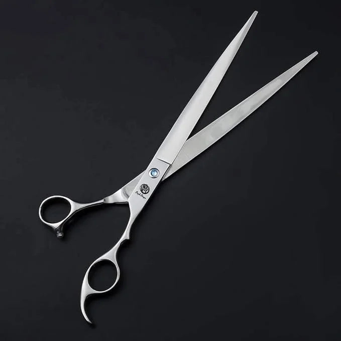 Purple Dragon 10 Inch Sharp Edge Salon Hair Cutting Shears - Pet/Dog Grooming Scissors with Bag - Perfect for Barber or Pe...