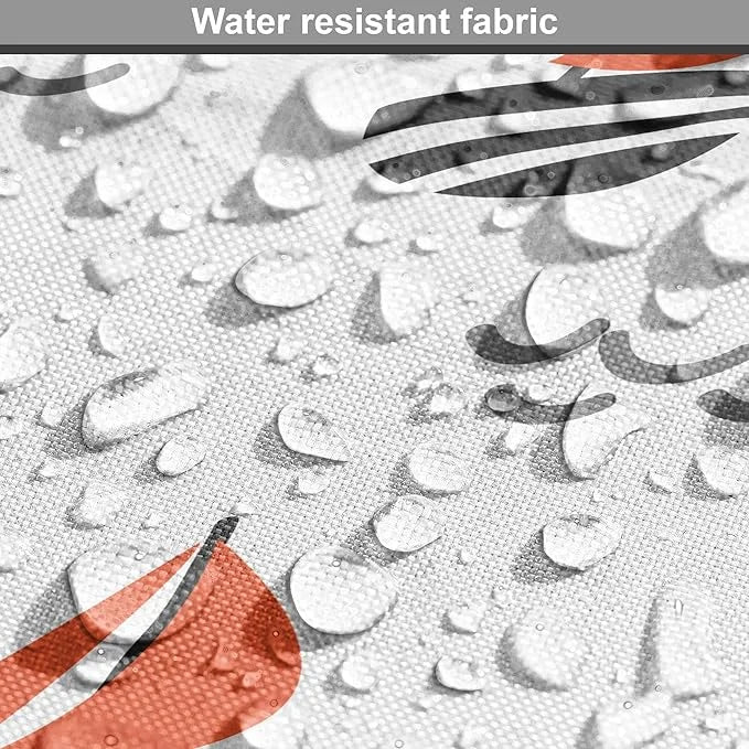 Lunarable Sail Boat Dog Crate Cover, Abstract Boat Waves Cartoon Drawing Style Geometric Pattern, Easy to Use Pet Kennel C...