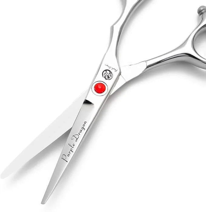 Purple Dragon 4“/5"/5.5"/6"/6.5"/7"/7.5"/8"/9"/10" Sharp Edge Salon Hair Cutting Shears - Pet/Dog Grooming Scissors with B...