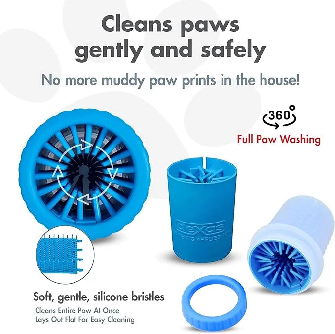 Dexas Small Dog Paw Cleaner, Pro Blue, Paw Washer for Dogs, Premium Quality Pet Supplies and Dog Accessories - Product Image