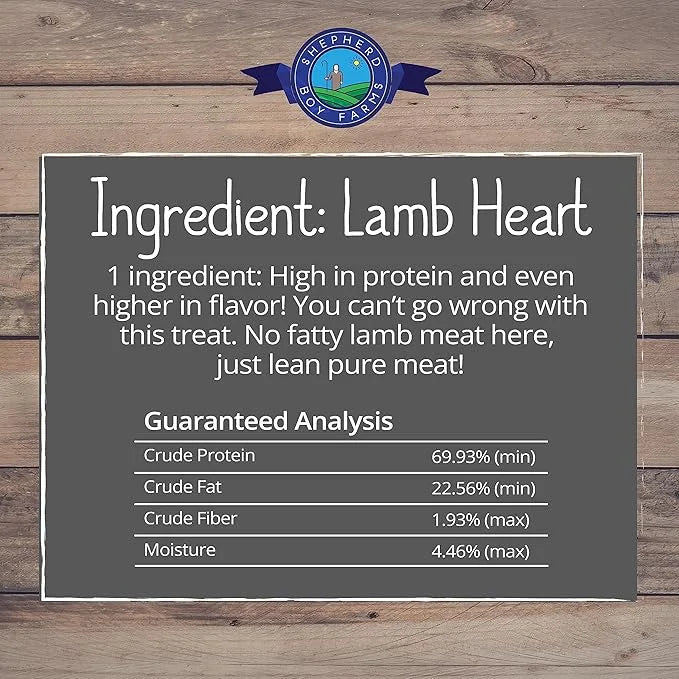 Freeze Dried Dog and Cat Treats, Lamb Heart, All Natural Single Ingredient Freeze-Dried Dog Treat & Dog Snacks, Made in US...