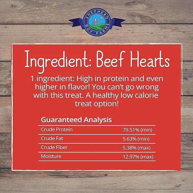 Freeze Dried Dog and Cat Treats, Beef Heart, All Natural Single Ingredient Freeze-Dried Dog Treat & Dog Snacks, Made in US...