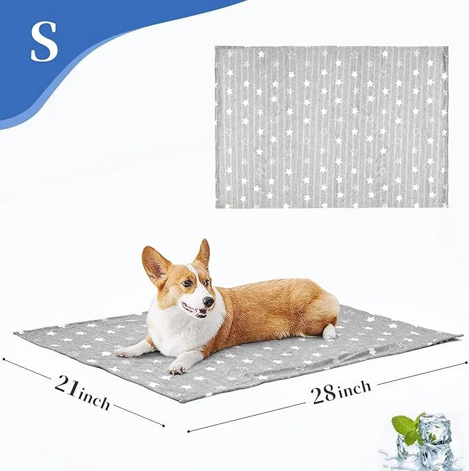 ARGOPET Dog Cooling Blanket 28 * 21inch Lightweight Self Cooling Blanket Bed Cover for Dog Cat Summer Blanket &Ice Silk Co...