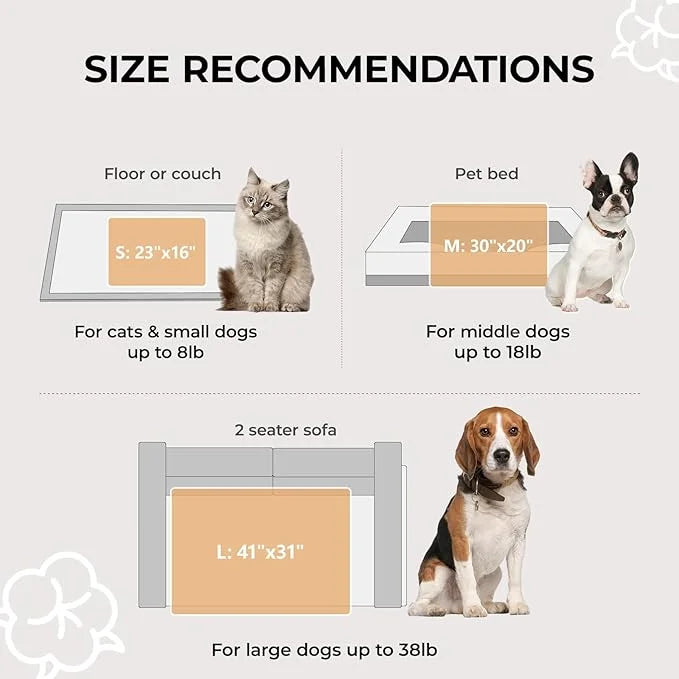 1 Pack 3 Calming Blankets Fluffy Premium Fleece Pet Blanket Soft Sherpa Throw for Dog Puppy Cat Beige Small (23" x16'') - ...
