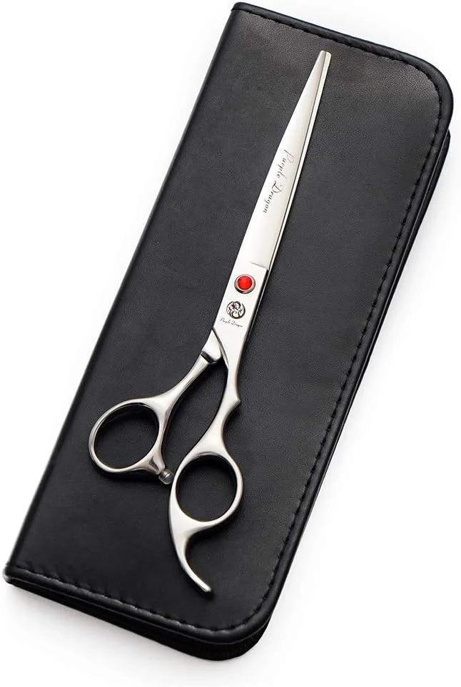 Purple Dragon 4“/5"/5.5"/6"/6.5"/7"/7.5"/8"/9"/10" Sharp Edge Salon Hair Cutting Shears - Pet/Dog Grooming Scissors with B...