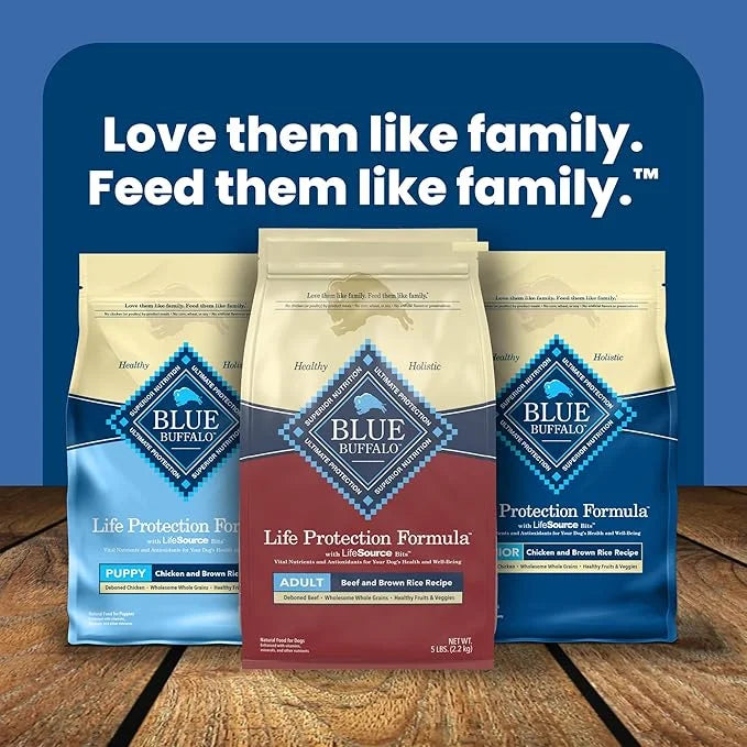 Blue Buffalo Life Protection Formula Adult Dry Dog Food, Helps Build and Maintain Strong Muscles, Made with Natural Ingred...