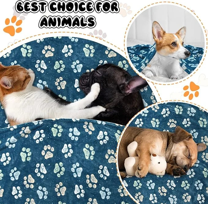 1 Pack 3 Blankets for Dogs Blankets for Large Dogs Medium Dog Blanket Super Soft Fluffy Premium Fleece Pet Blanket Flannel...