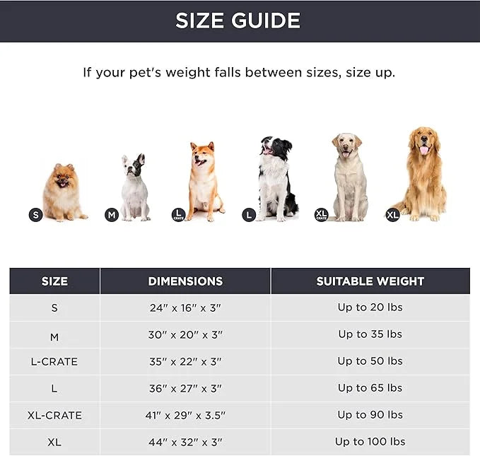 Bedsure Cooling Gel Foam Dog Bed for Large Dogs, Waterproof Orthopedic Egg Foam Dog Bed for Outdoor, Summer Comfort Pet Ma...
