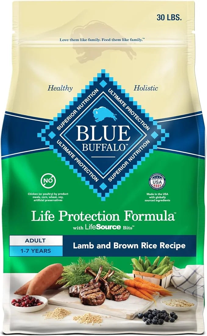 Blue Buffalo Life Protection Formula Adult Dry Dog Food, Helps Build and Maintain Strong Muscles, Made with Natural Ingred...