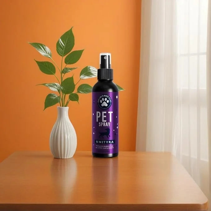 Pet Deodorizing Spray –Lavender Essential Oil | Odor Eliminator for Cats & Dogs, For All Ages, Sizes and Breeds| Safe for ...