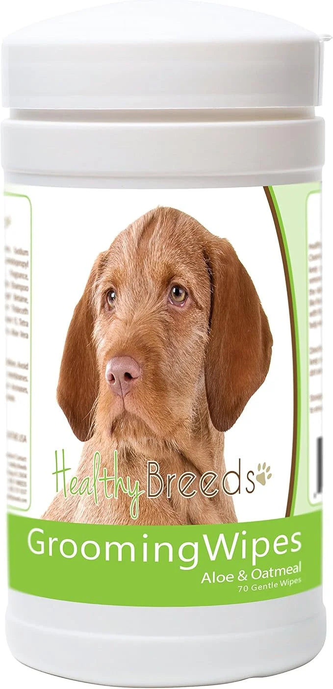 Healthy Breeds Wirehaired Vizsla Grooming Wipes 70 Count - Product Image
