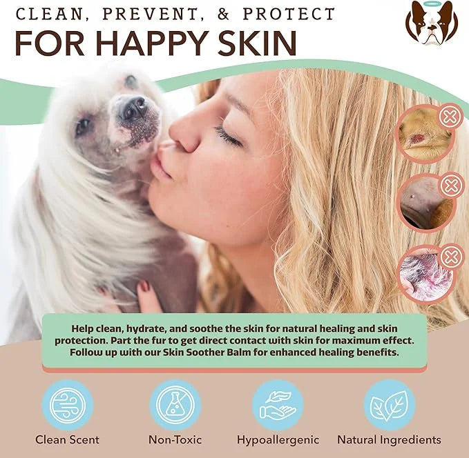 Natural Dog Company Healing Balm Wipes & Travel Sticks Bundle, Hypoallergenic, Cleaning & Deoderizing Wipes for Dogs, Plan...