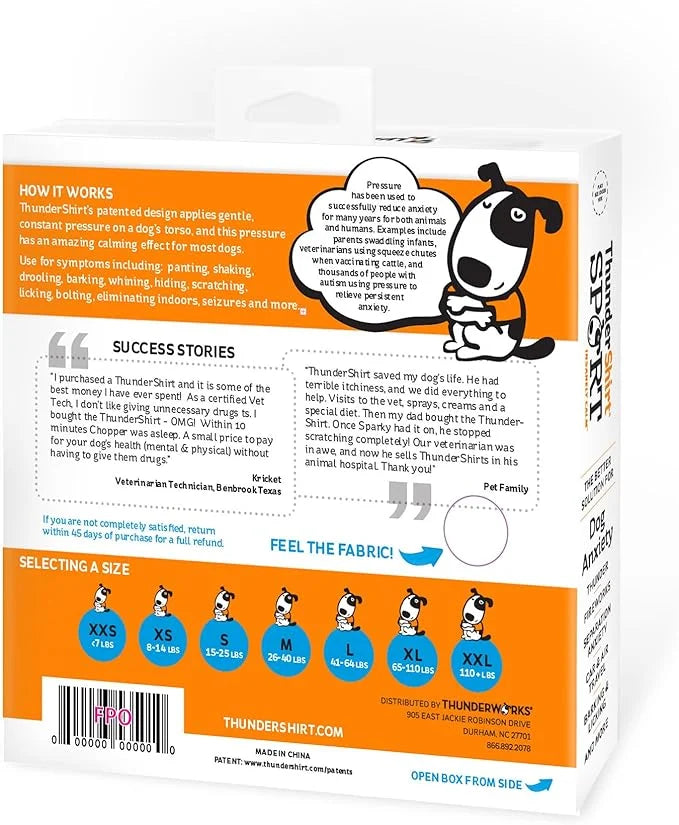 ThunderShirt for Dogs, XX Small, Platinum Sport - Dog Anxiety Relief Calming Vest - Product Image