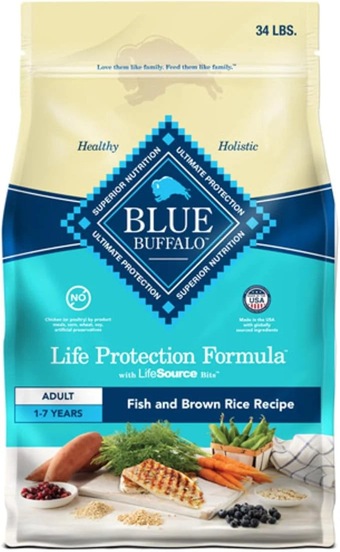 Blue Buffalo Life Protection Formula Adult Dry Dog Food, Helps Build and Maintain Strong Muscles, Made with Natural Ingred...