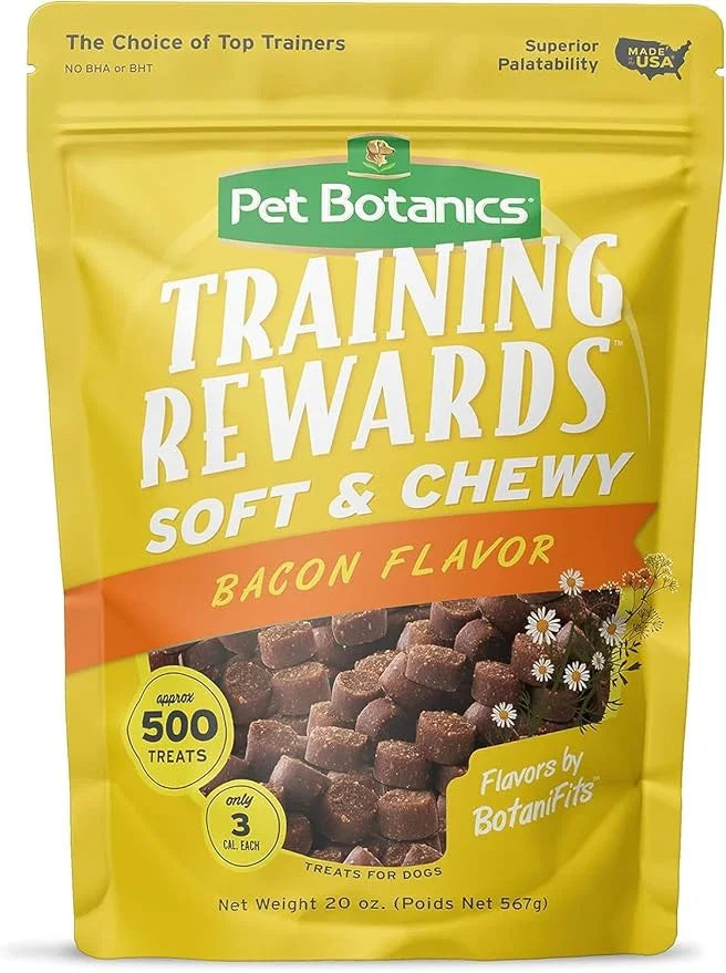 (3 Packs) Training Rewards Treats for Dogs, Speeds Up Learning Curve, No BHA, BHT, Ethoxyquin, Bacon, Beef, Chicken, 20 oz...