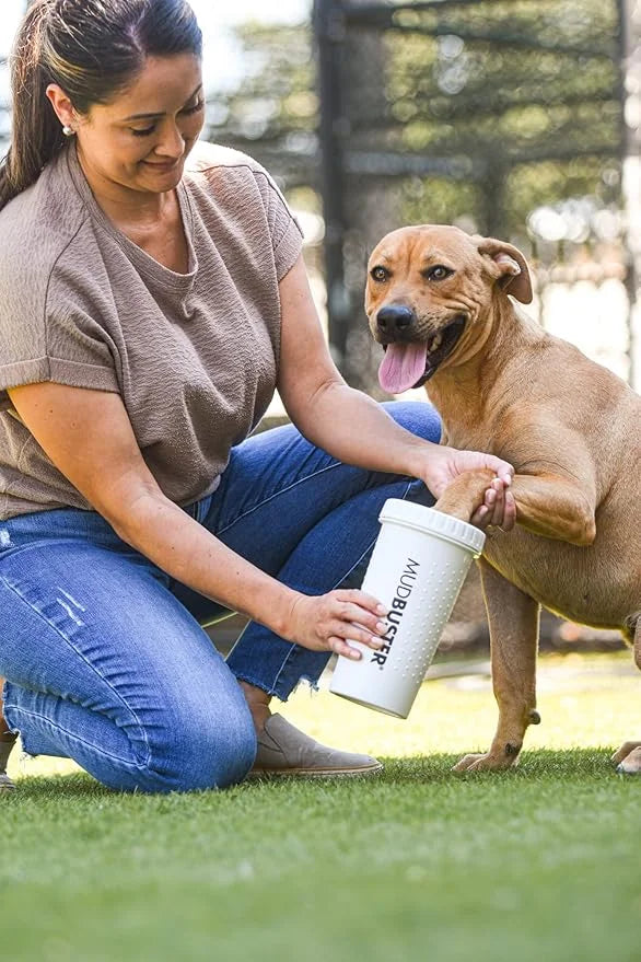 Dexas MudBuster Portable Paw Cleaner for Dogs, Large, Bright White Special Edition, Premium Pet Supplies and Accessories -...