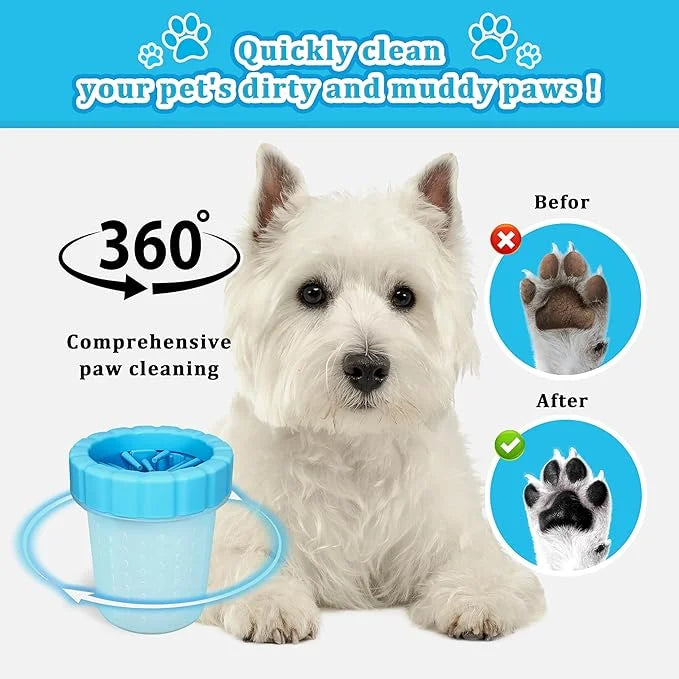 Qianruida Dog Paw Cleaner Cup, Soft Silicone, Portable, Easy to Clean, Removes Mud and Dirt, Grooming Accessory for Home, ...