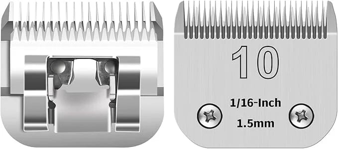 10# Detachable Pet Clipper Replacement Blades Compatible with Andis/Oster A5/Wahl KM10 Series Dog Clipper,Made of Ceramic ...