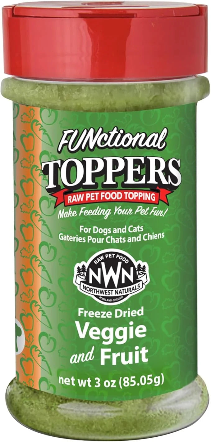 Northwest Naturals Freeze-Dried Veggie & Fruit Functional Topper - for Dogs & Cats - Healthy, Limited Ingredients, Human G...