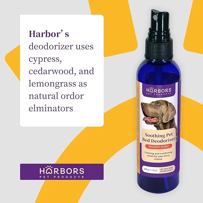 Harbors Soothing Pet Bed Deodorizer - Pet Aromatherapy | Deodorizers Pet Bed and Calms and Soothes Your Pet | 100% Satisfi...