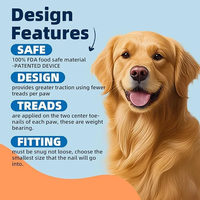 100pcs Dog Nail Caps Claw capsCover with Glue and Applicators (XXL: About. Weight: 40-70 pounds.) - Product Image