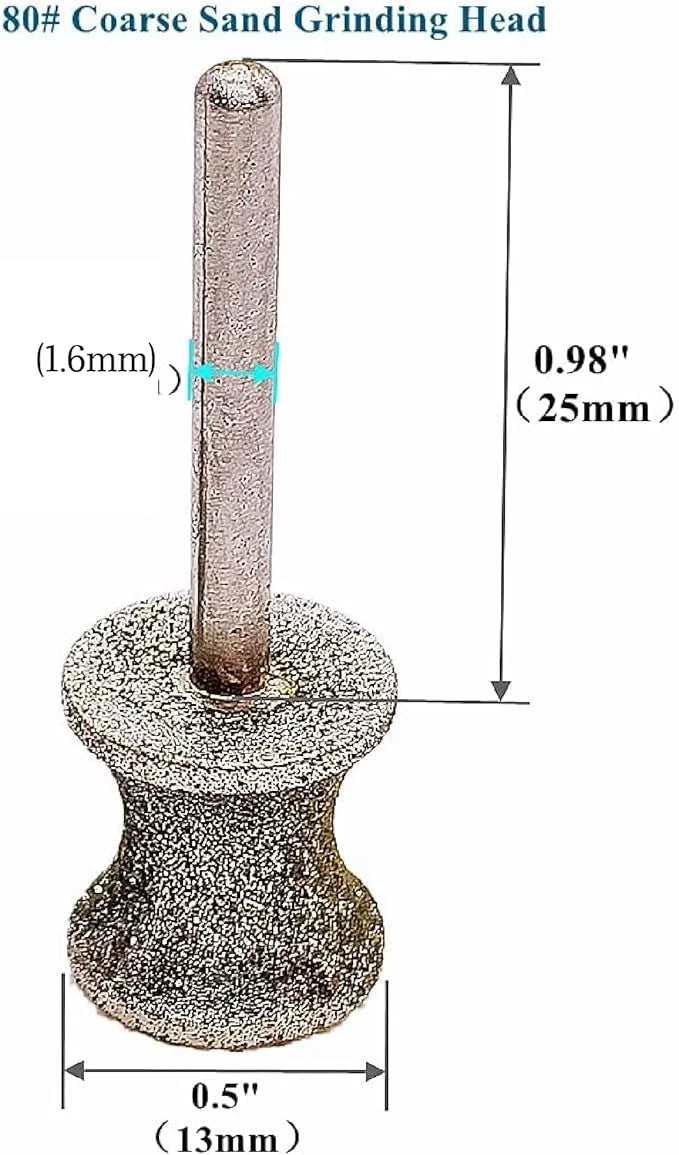 2 Pack Diamond Dog Nail Grinder Bits for Rotary Tool Fits Dremel and Many Others - Product Image