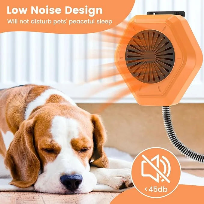 800W Dog House Heater, Wall Mount, 10ft Anti Bite Cord, Waterproof Control, Outdoor Pet Heater Warmer for Chicken Coop Ken...